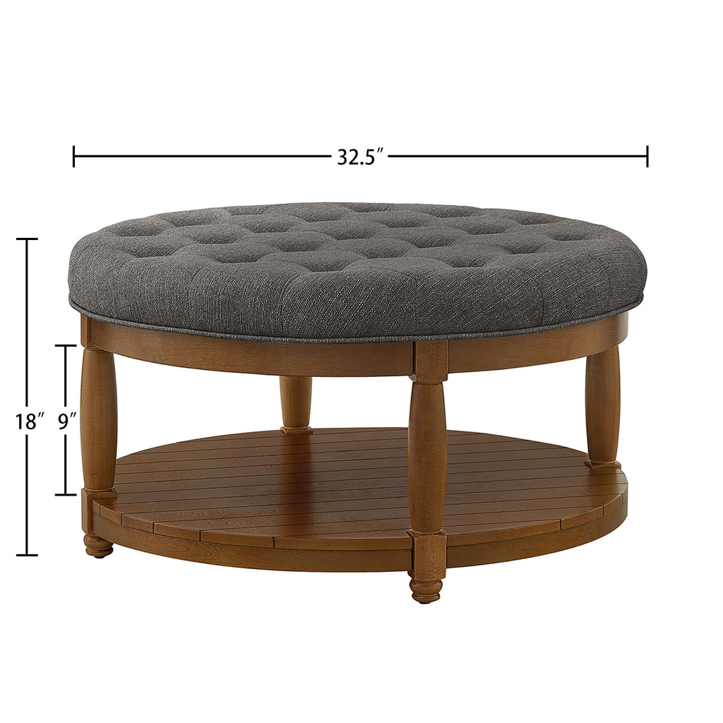 Granite Round Ottoman W2186P400510-gen