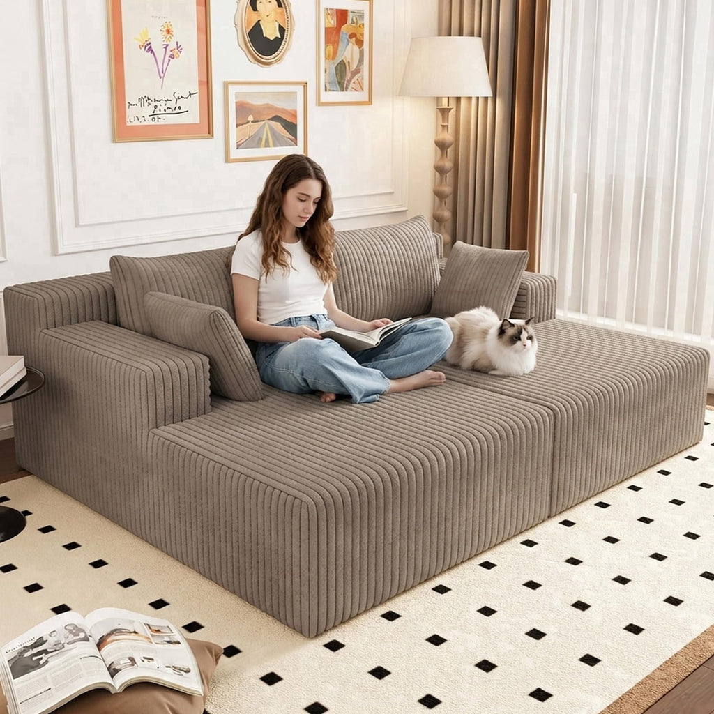 Camel Modern, Minimalist, Cozy, Modular Living, Contemporary W5571P450567-camel