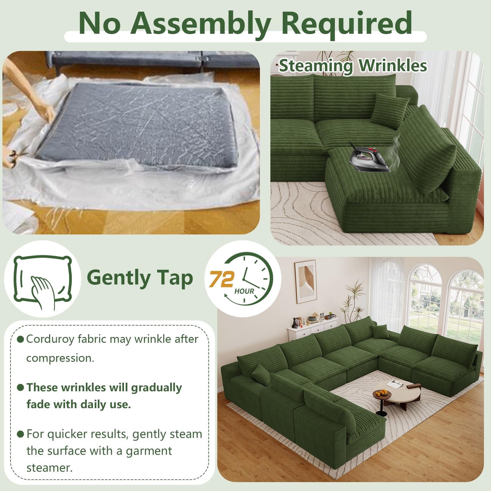 Green U-8 Seater W2824DIY153-Z
