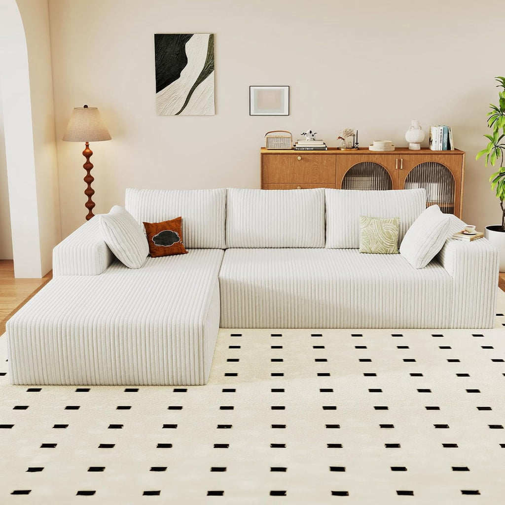White Left-facing chaise W3315P374748-L-left-white