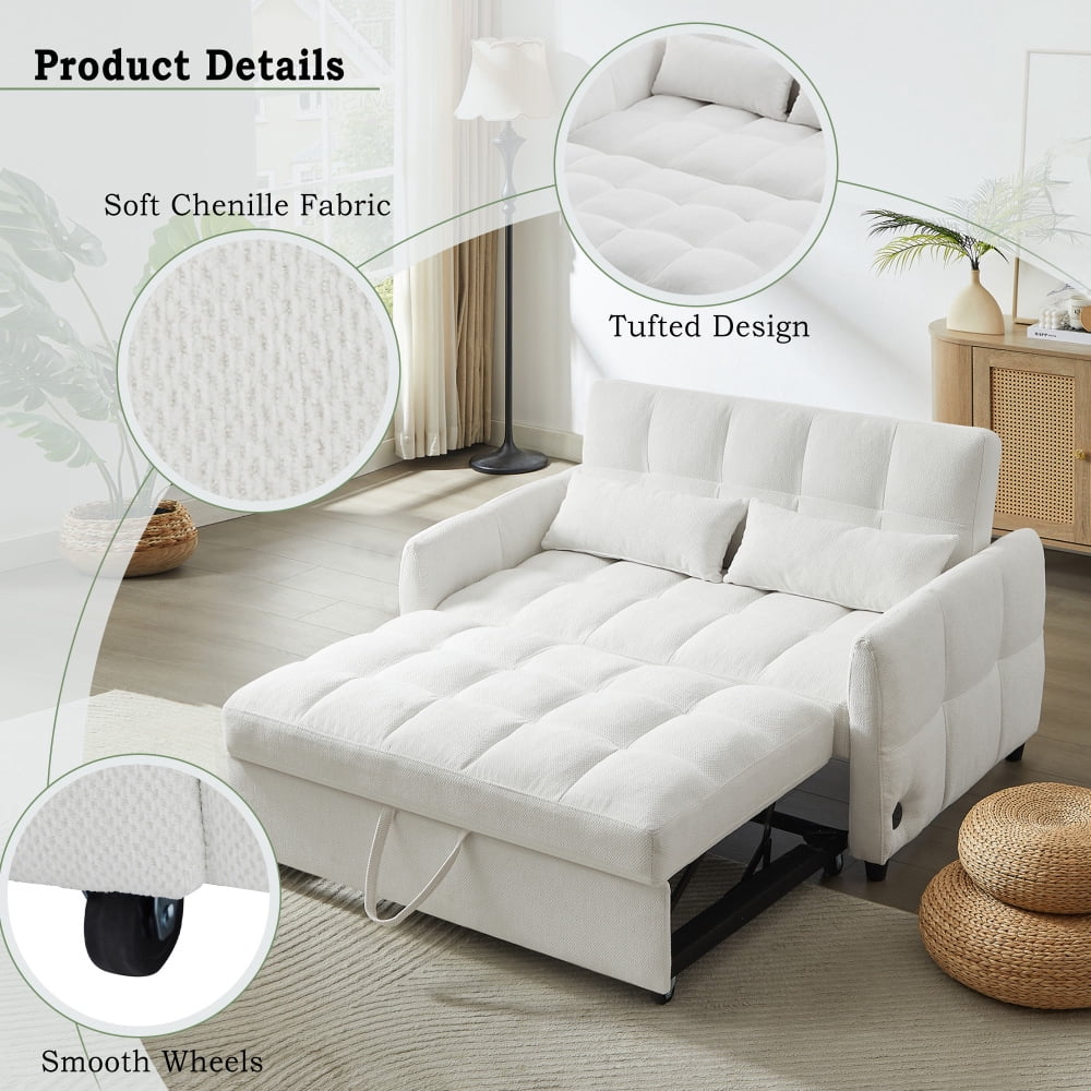 Beige + Chenille + Foam + 2 Seat N719S001710A