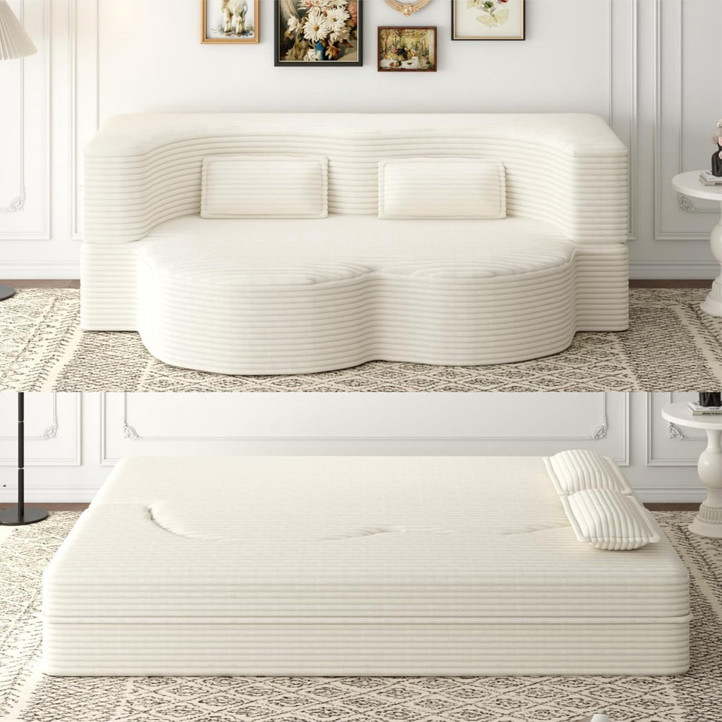 Beige Plush Corduroy W1885P347080