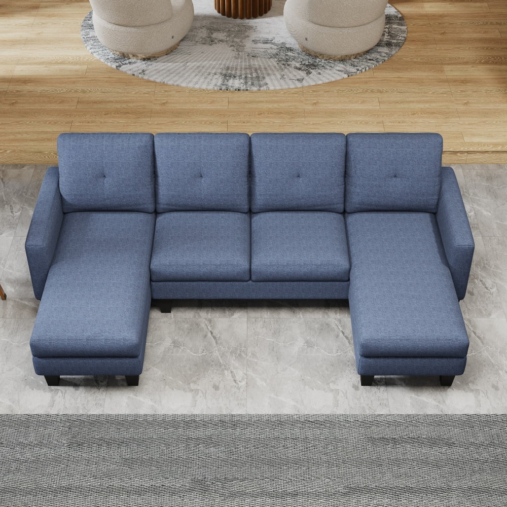 Blue + Linen + Foam + 4 Seat W1669S00004