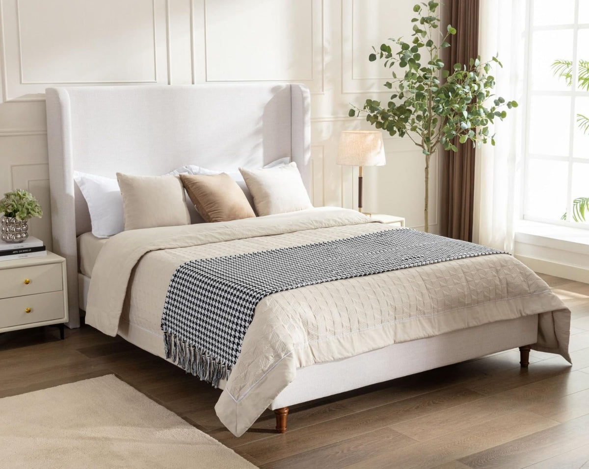 Textured Ivory Canvas B083P358493