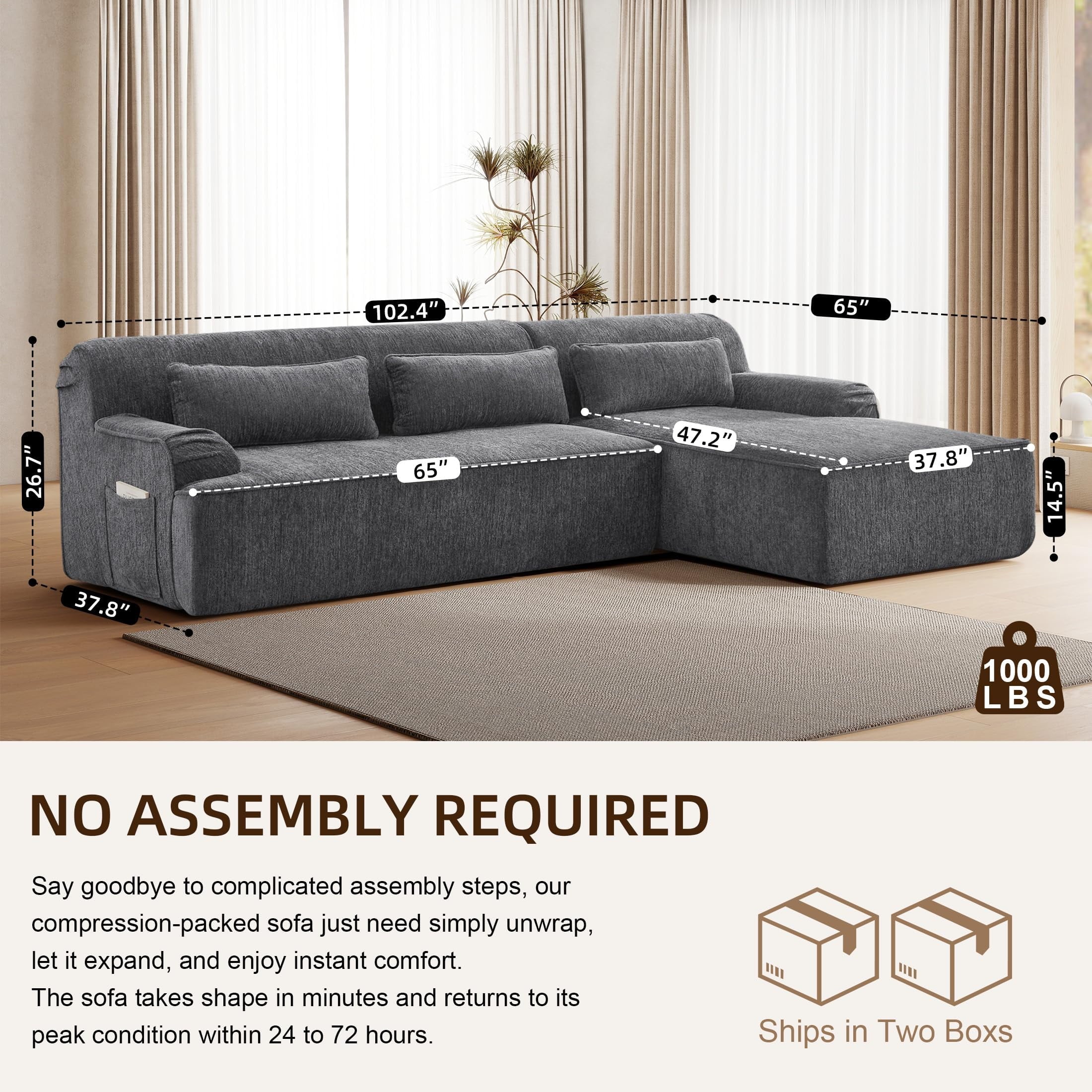 Gray Right Facing Chaise W2339S00070