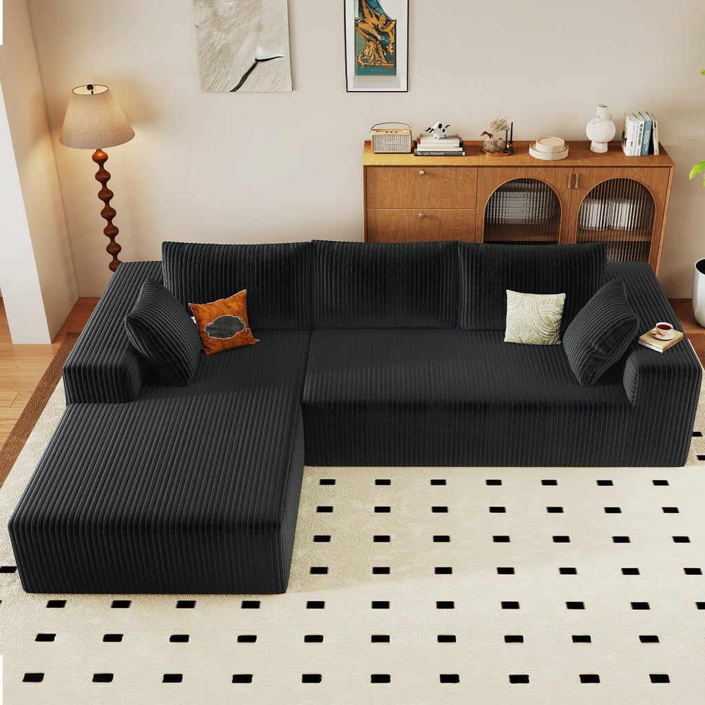 Black 96" Left Facing Chaise W3315P374744/