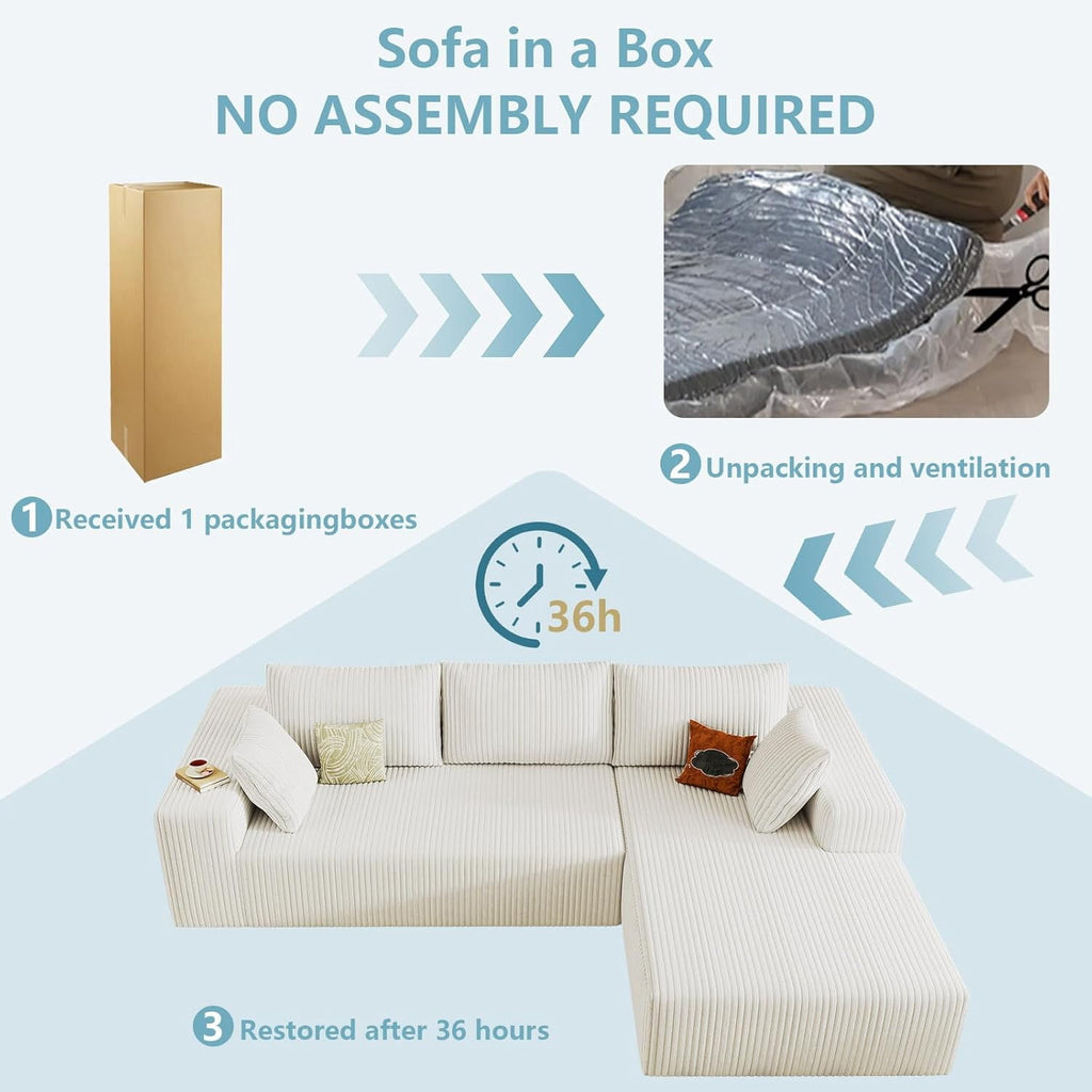 White Right-facing chaise W3315P374746-L-right-white