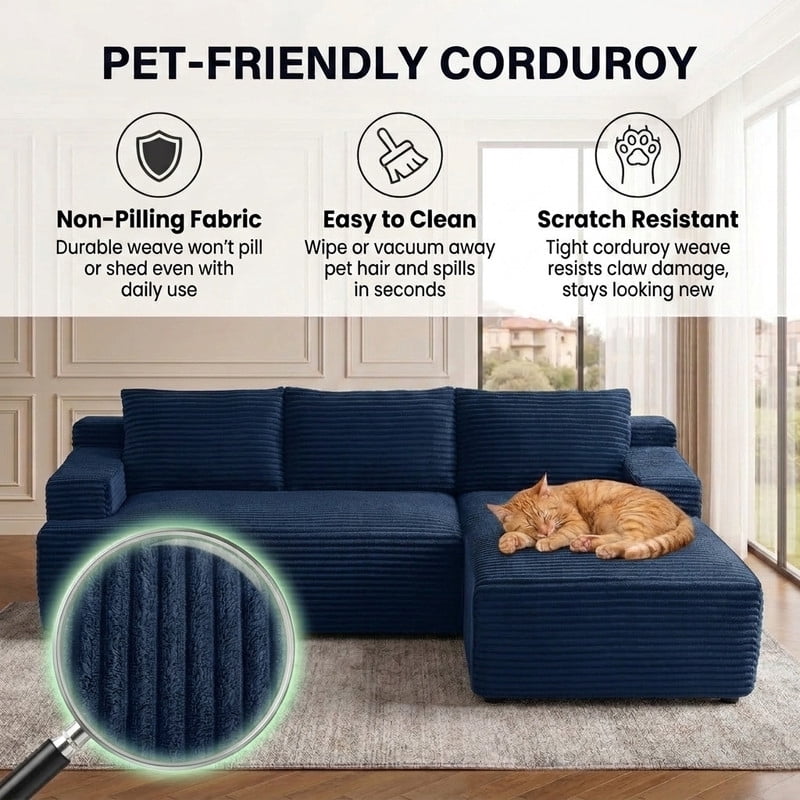 Blue Right Facing Chaise W5571P500138gen