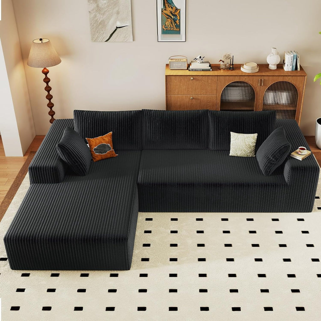 Black Left-facing chaise W5571P500137-ODUWA