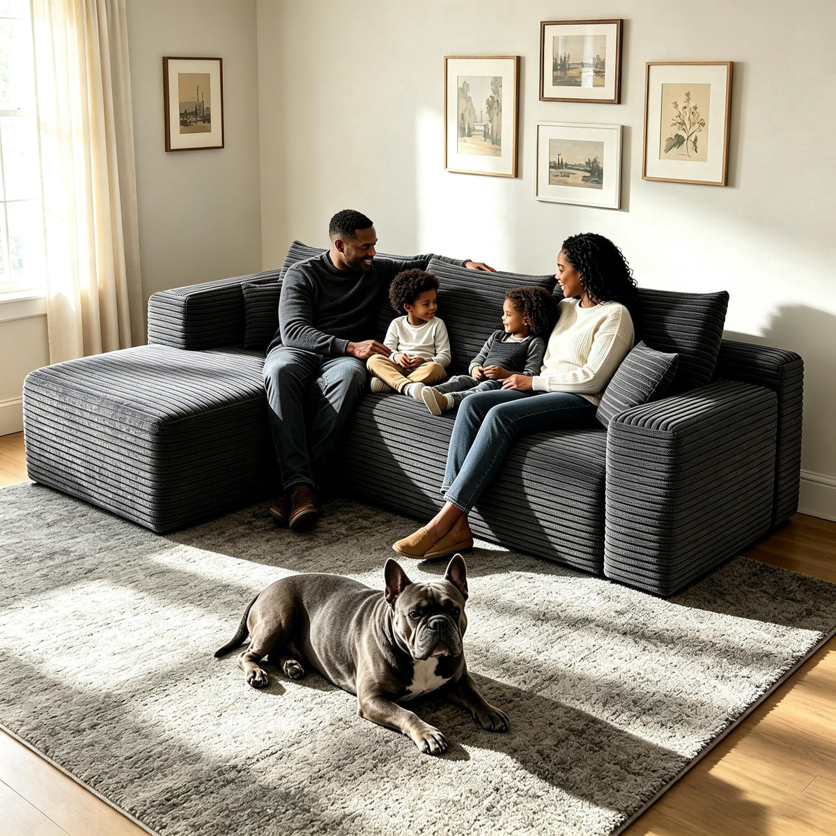 Darkgrey Left Facing Chaise W5571P500143-