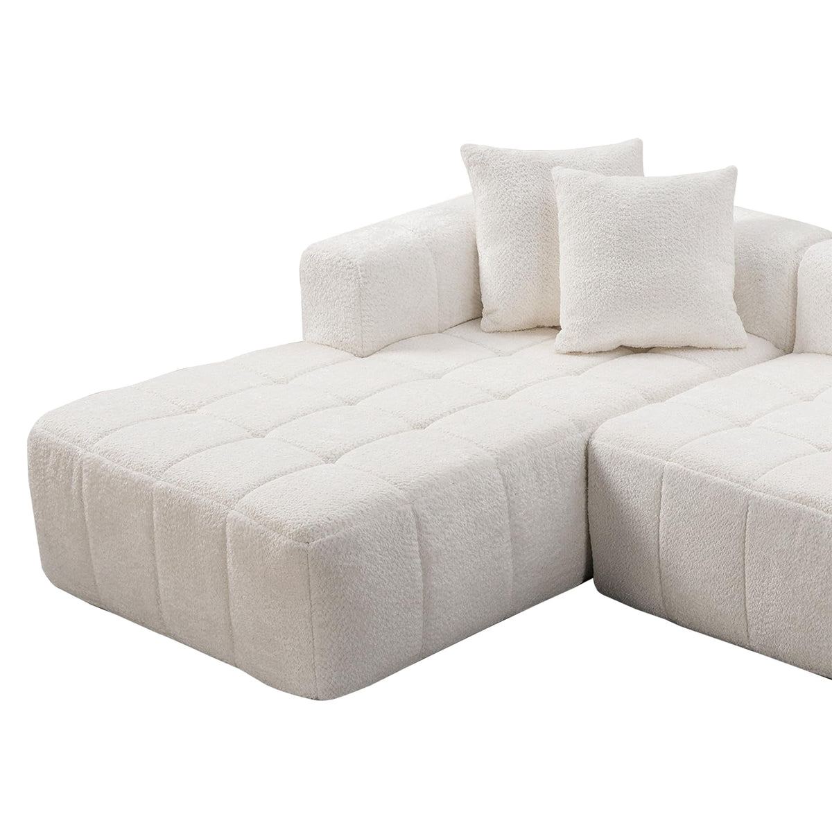 White Left Chaise W5515S00012