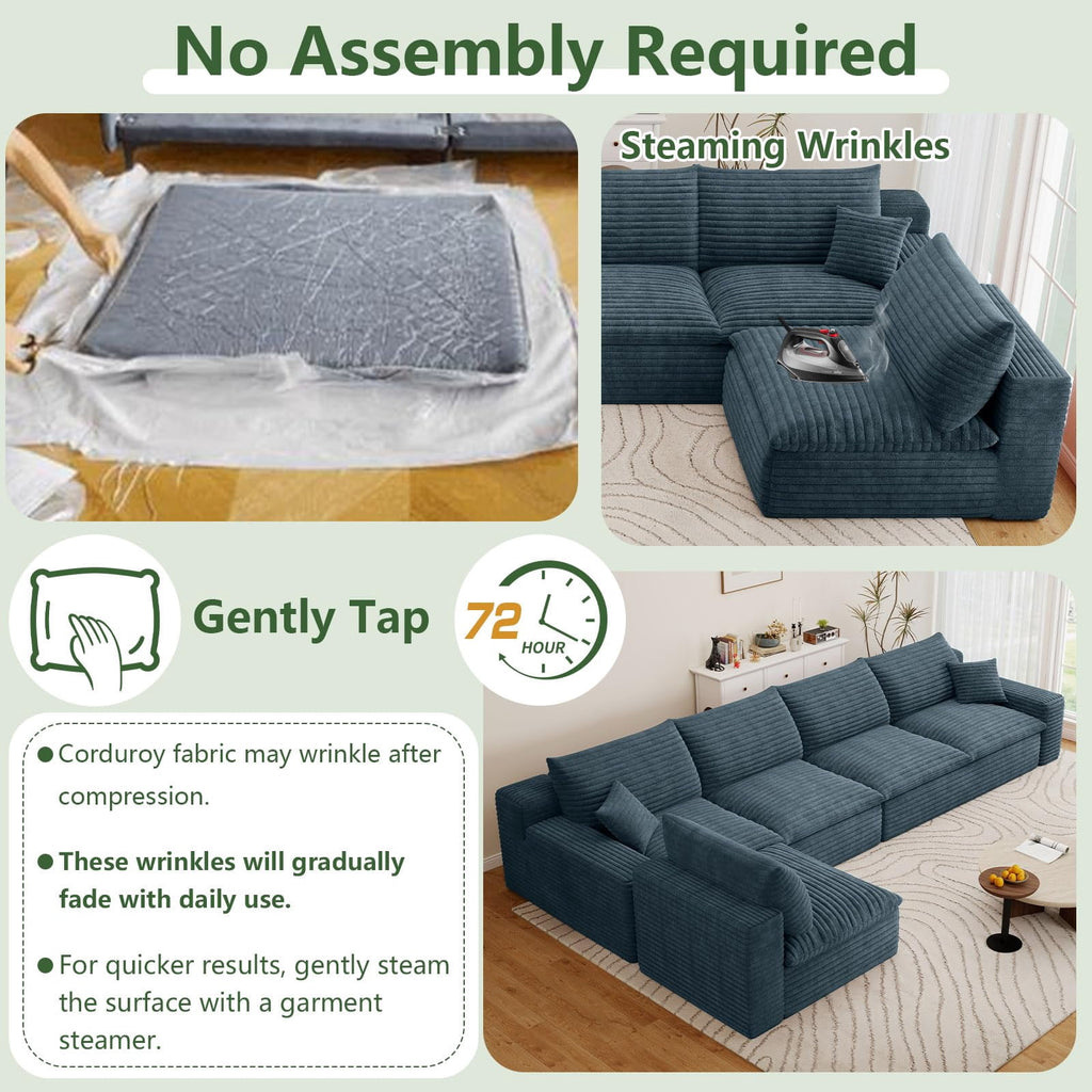 Blue L-5 Seater W2824DIY122-ZZ