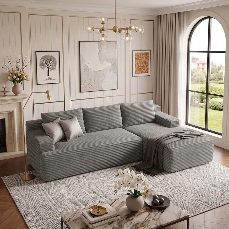 Light Gray Right Facing Chaise W5571P500146gen