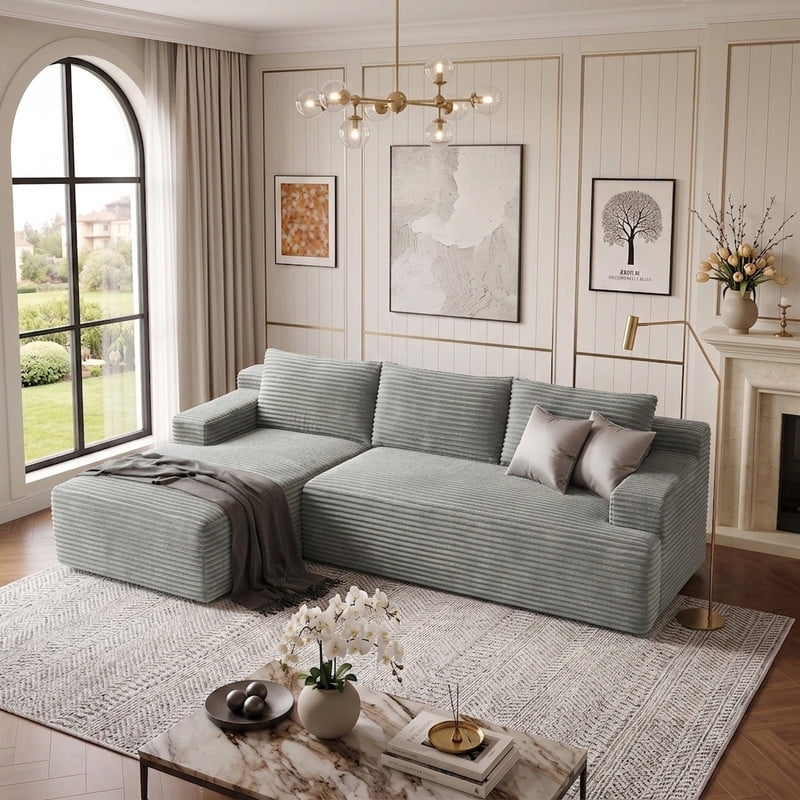 Light Gray Left Facing Chaise W5571P500147gen