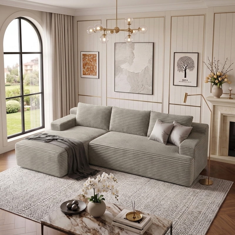 Camel Left Facing Chaise W5571P500145gen