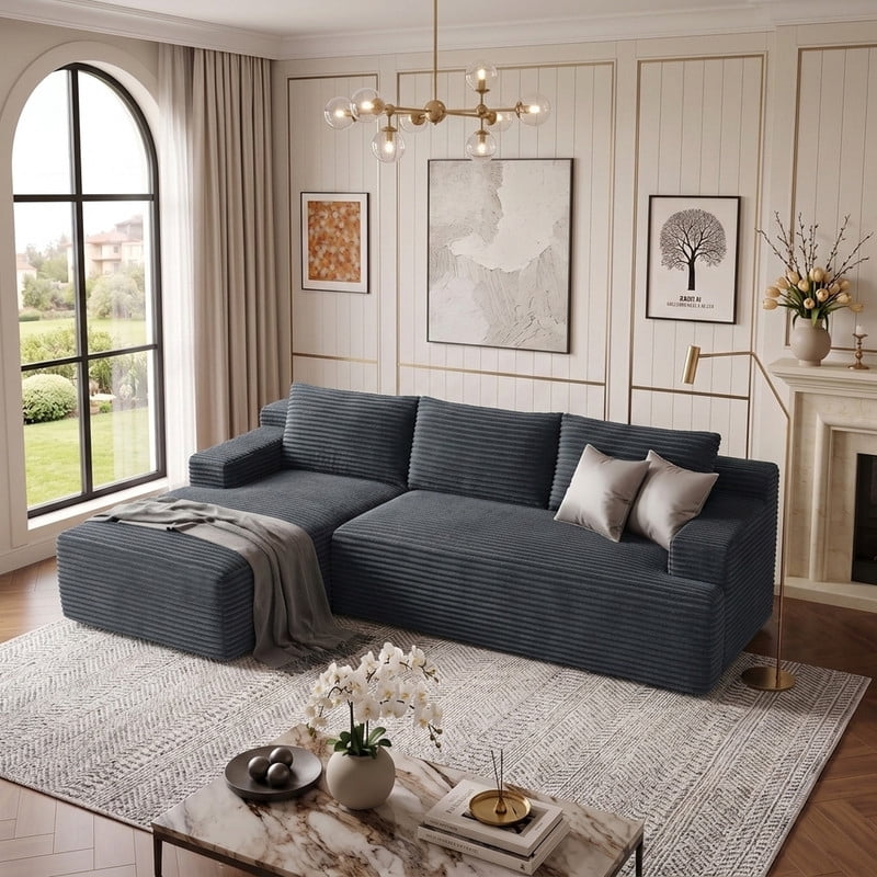 Dark Gray Left Facing Chaise W5571P500143gen