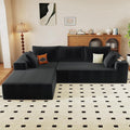 Black Left-facing chaise W5571P500137-ODUWA