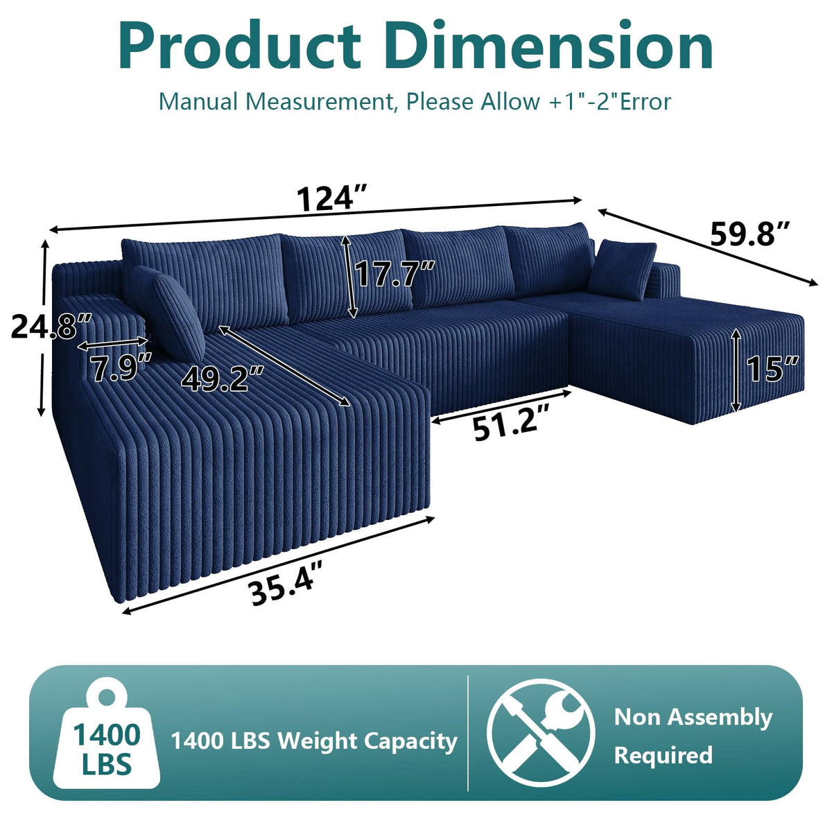 Blue 124'' W5571DIY03-BlueZZ2