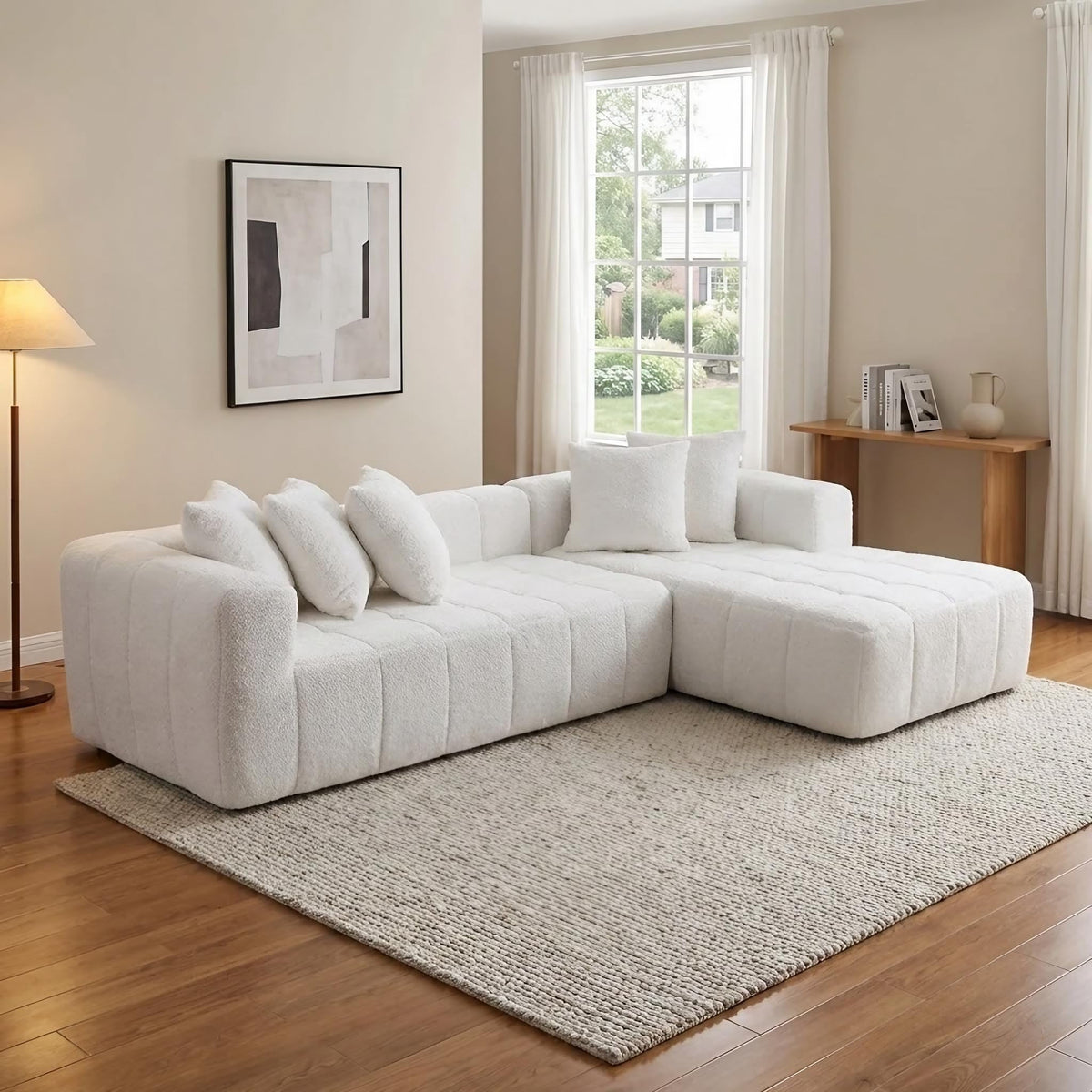 White Right Chaise W5515S00014