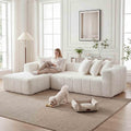 White Left Chaise W5515S00012