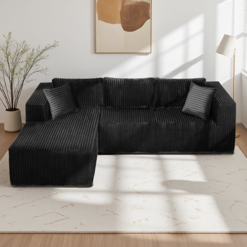 Black Left Chaise W1710S00422