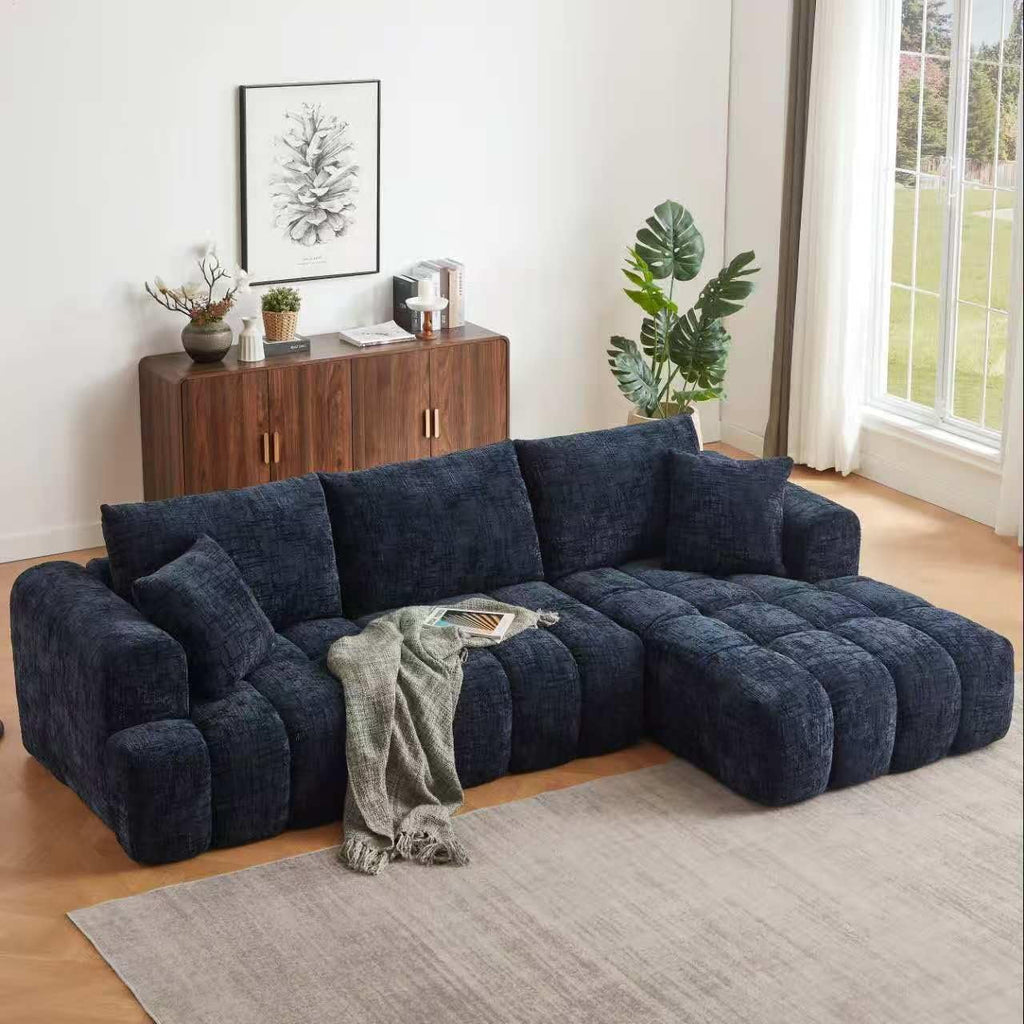 Blue Right Facing Chaise W2339S00036