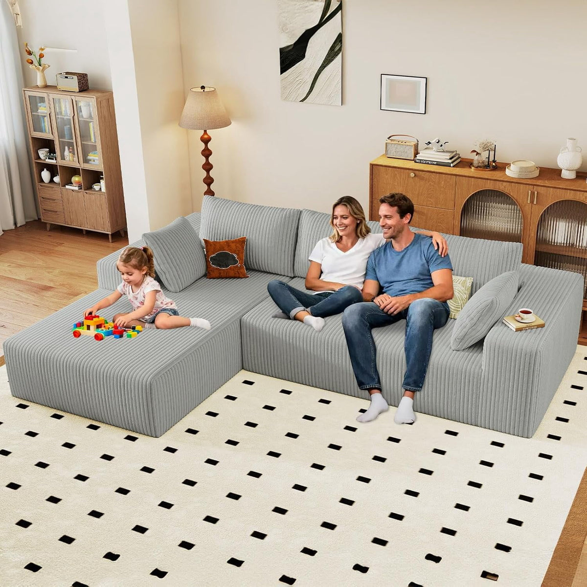 Light Gray 96" Left Facing Chaise W3315P409838/