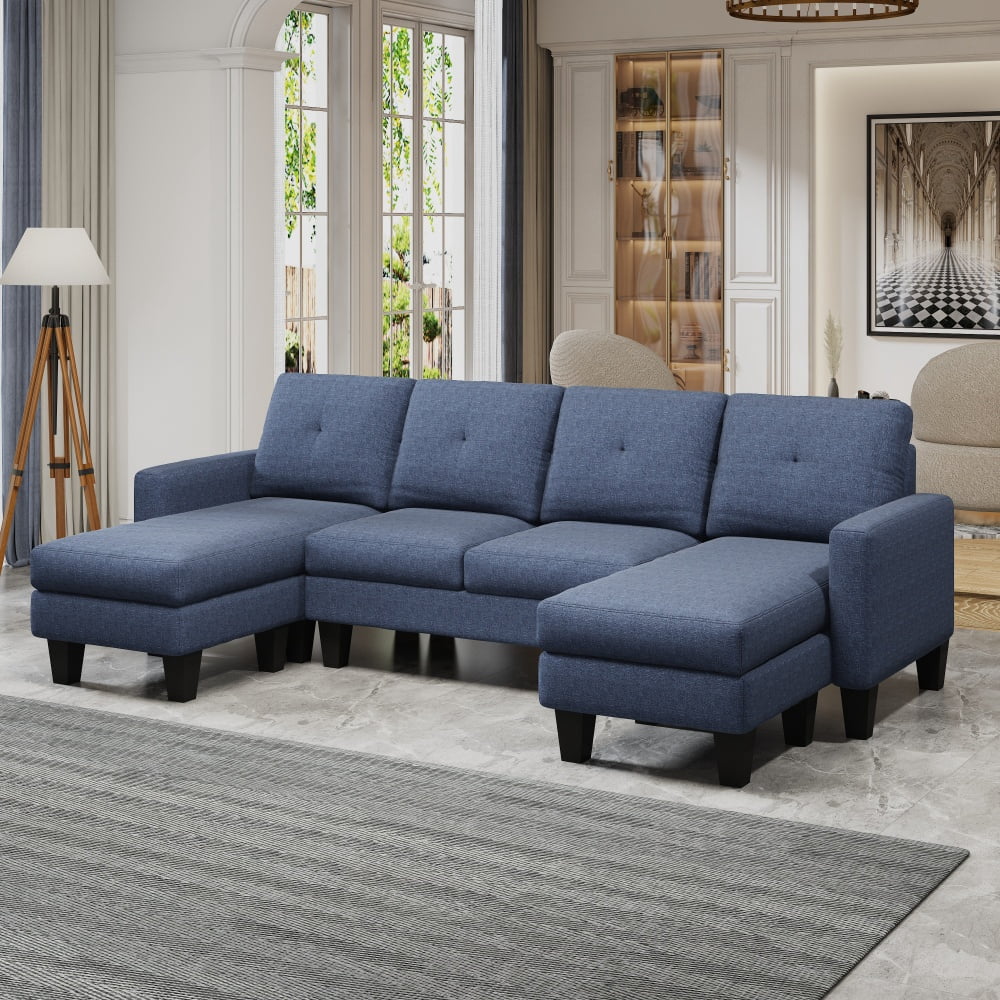 Blue + Linen + Foam + 4 Seat W1669S00004