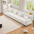 White Chenille 4 Seater W714S01004