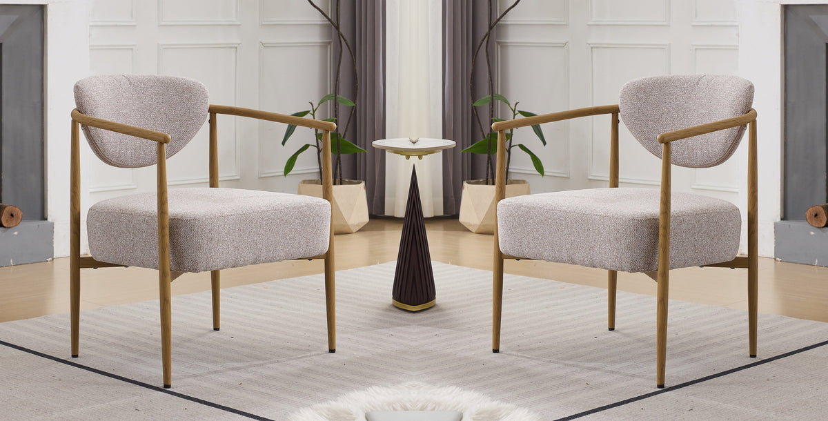 Beige + Fabric + Iron + Foam set of 2 W3149S00002