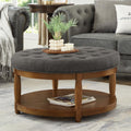Granite Round Ottoman W2186P400510-gen