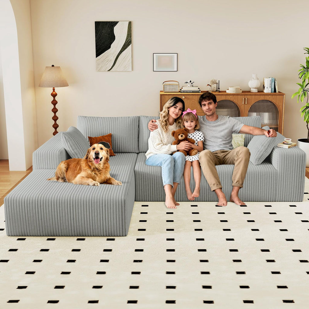Light Gray 96" Left Facing Chaise W3315P409838/