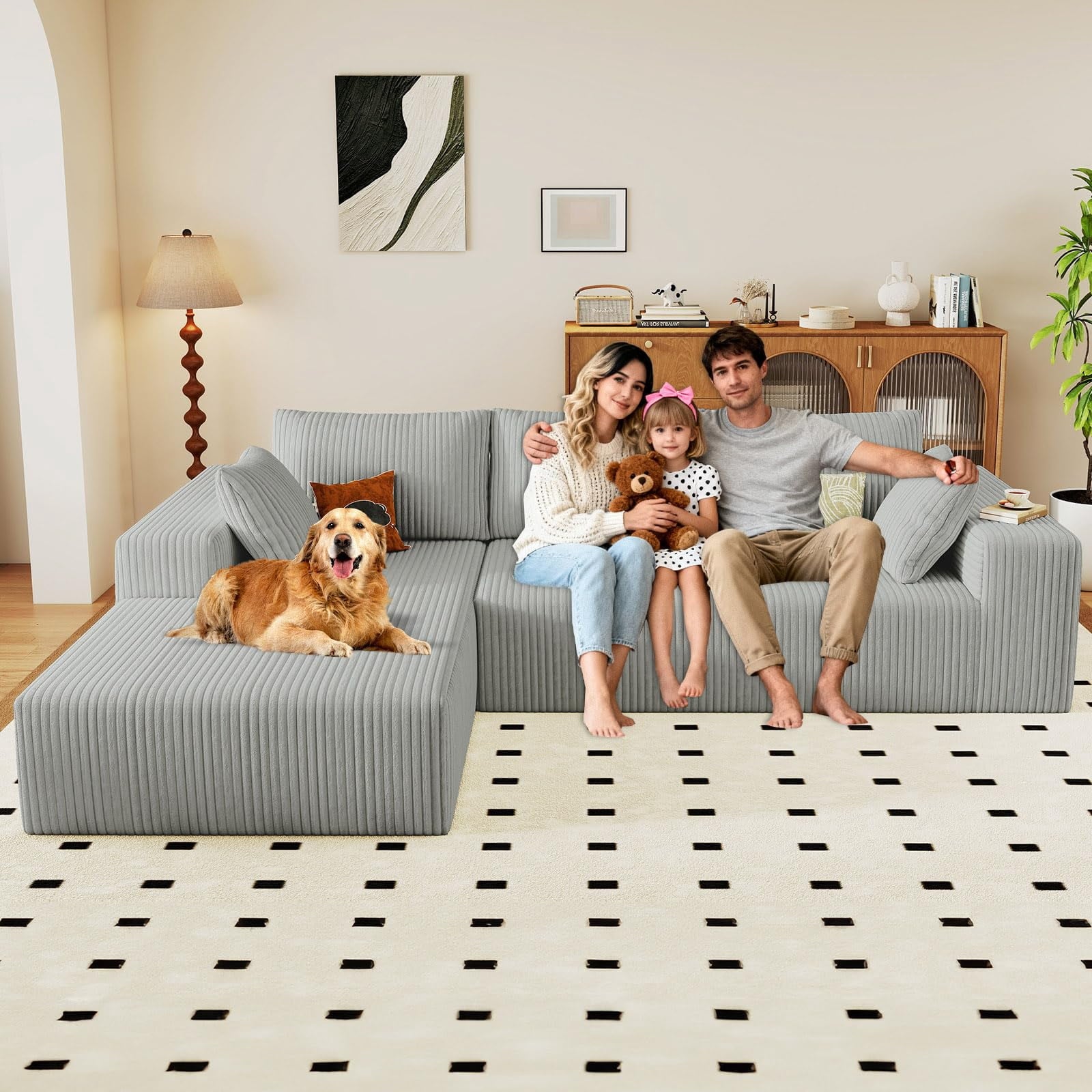 Light Gray 96" Left Facing Chaise W3315P409838/