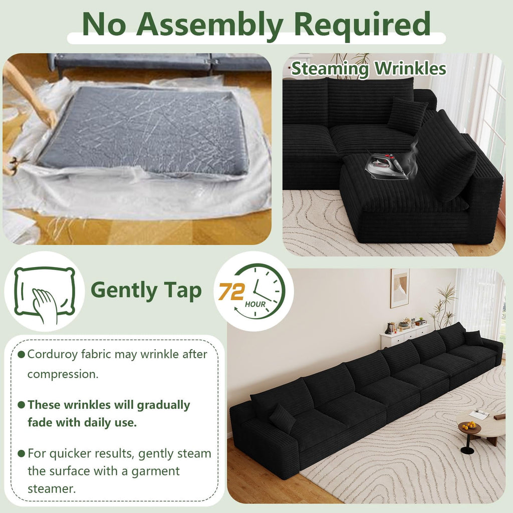 Black U-6 Seater W2824DIY113-Z