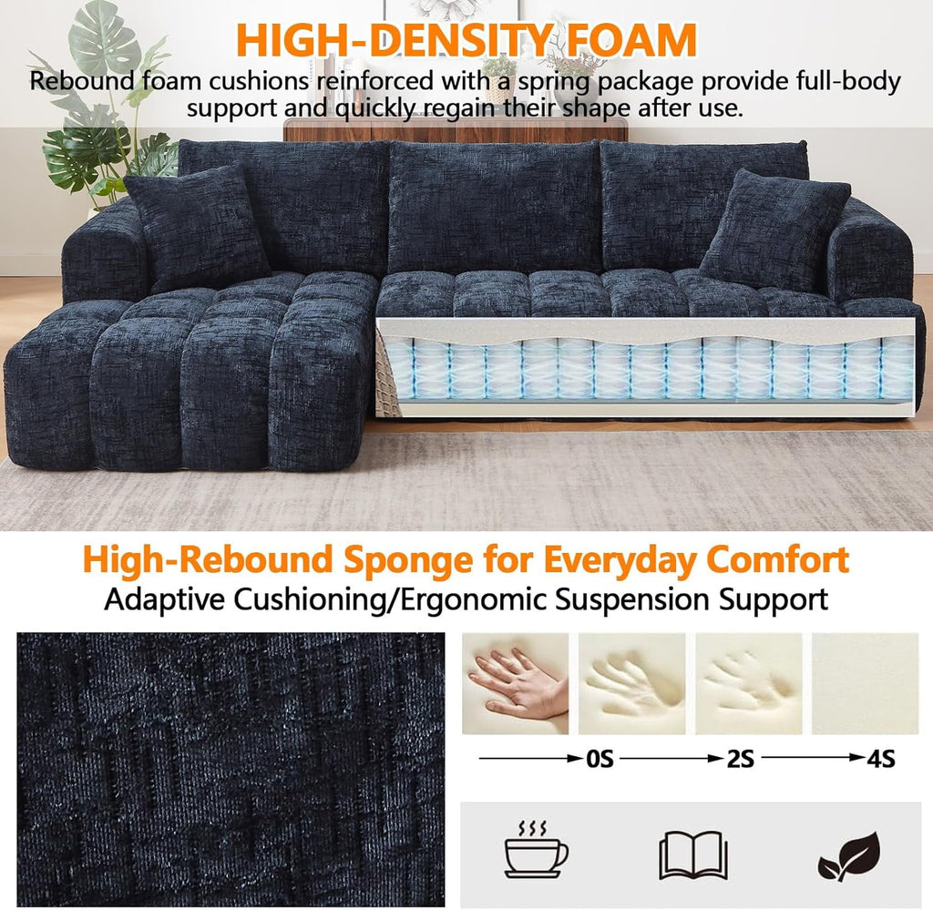 Blue Right Facing Chaise W2339S00036