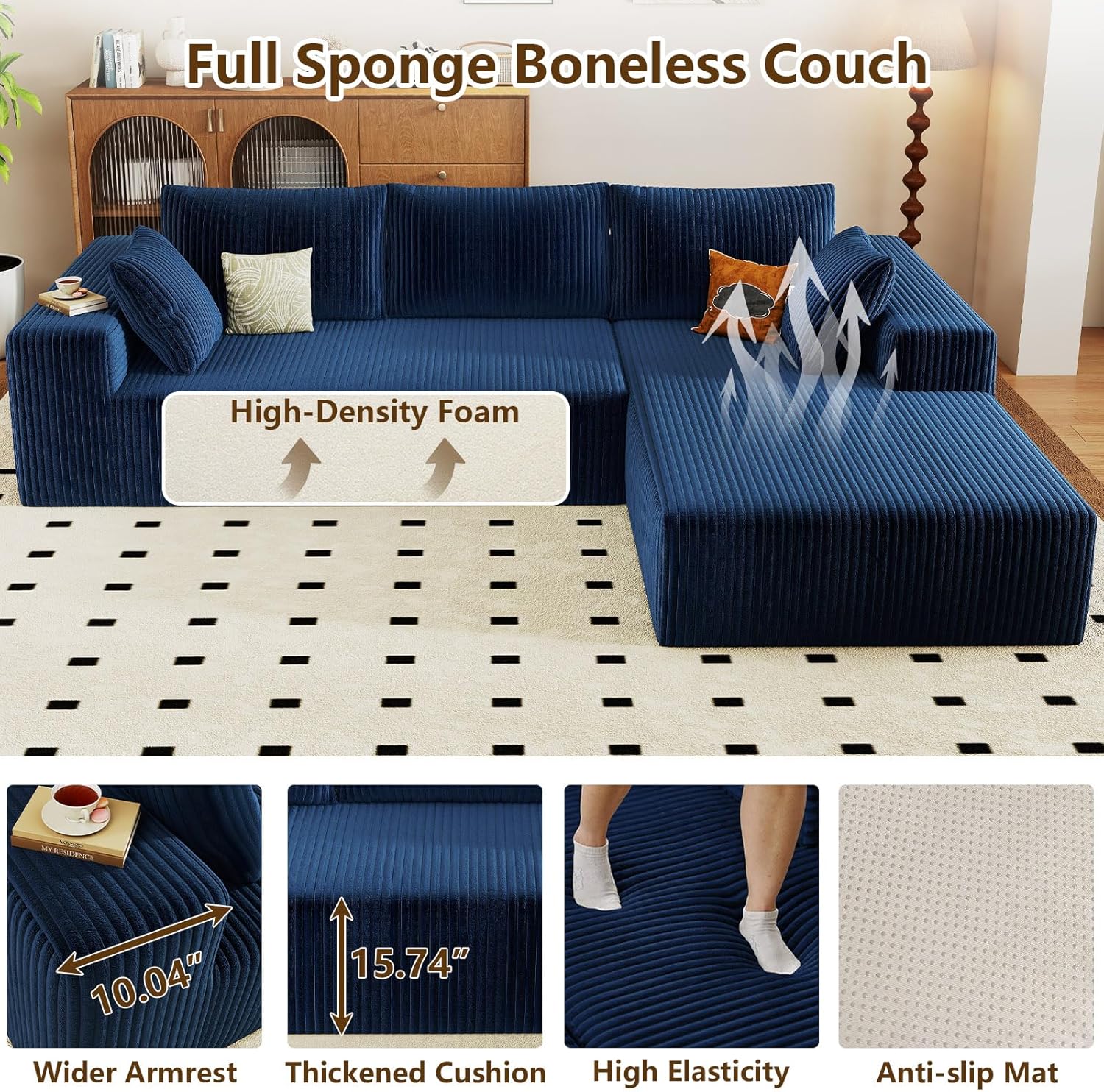 Blue Right-facing chaise W3315P374750-L-right-blue