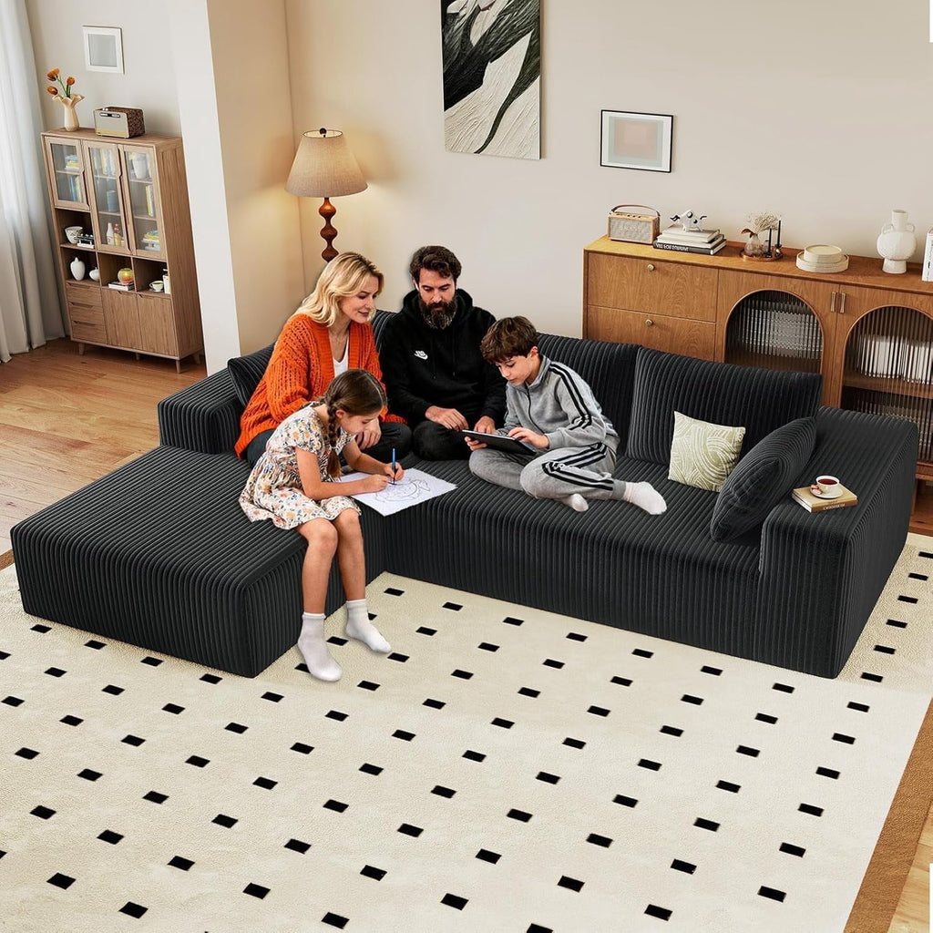Black Left-facing chaise W5571P500137-ODUWA