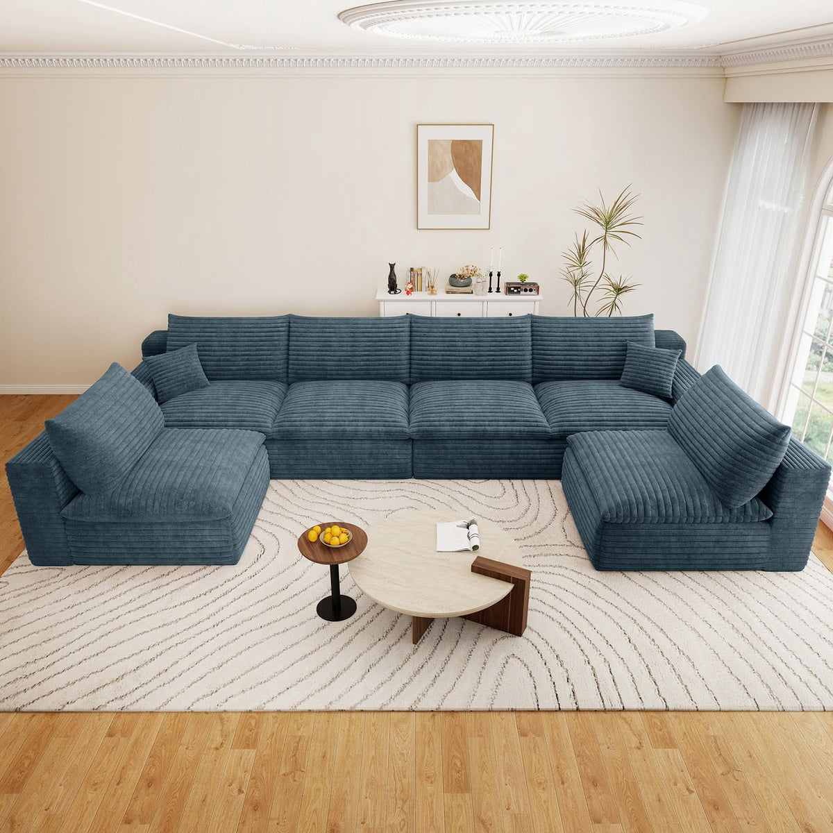 Blue U-6 Seater W2824DIY143-ZZ