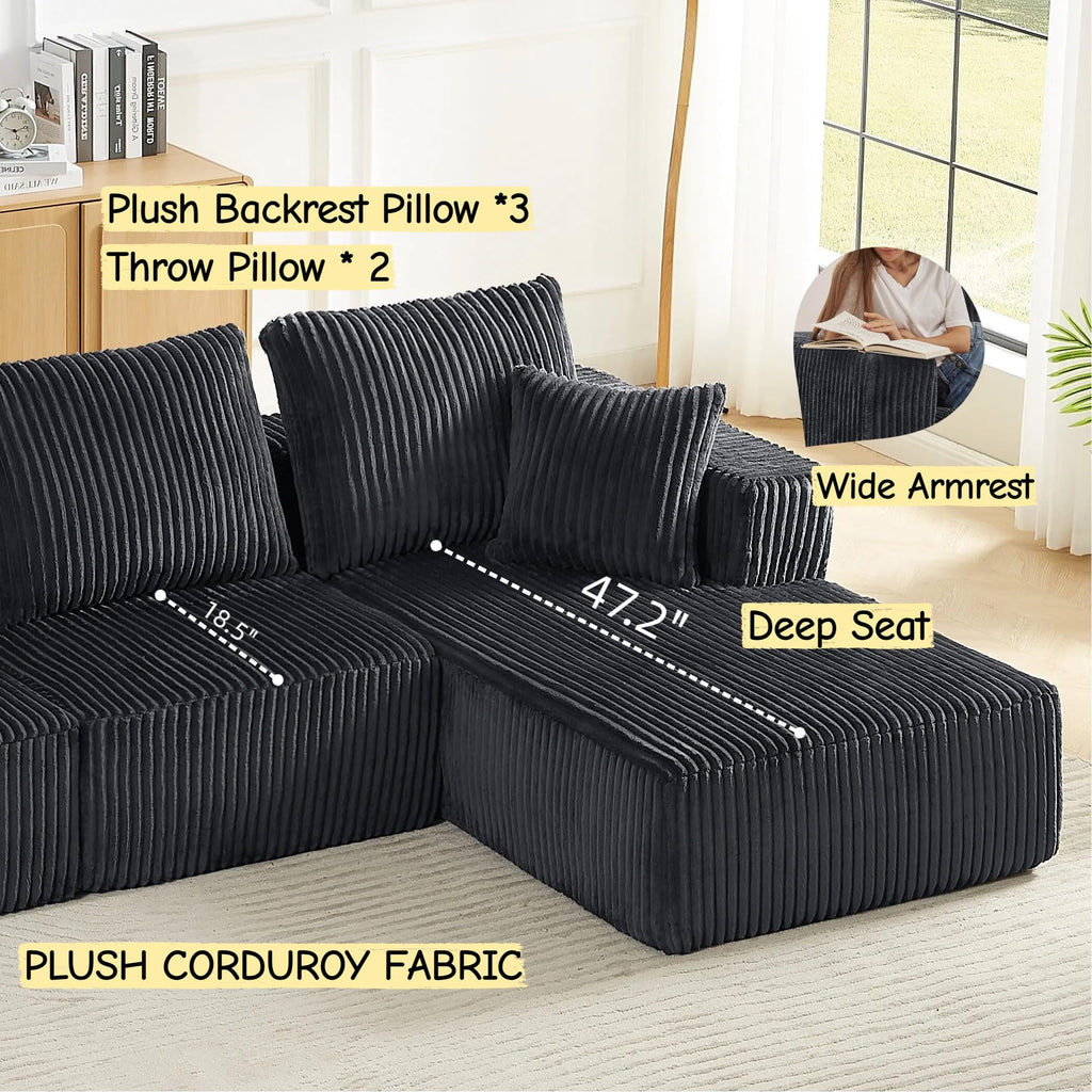 Dark Gray Right Facing Chaise W2339S00048