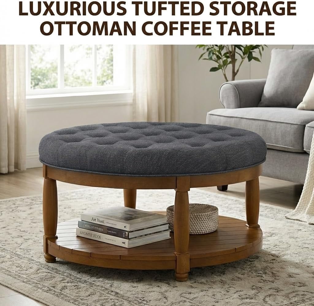 Granite Round Ottoman W2186P400510-gen