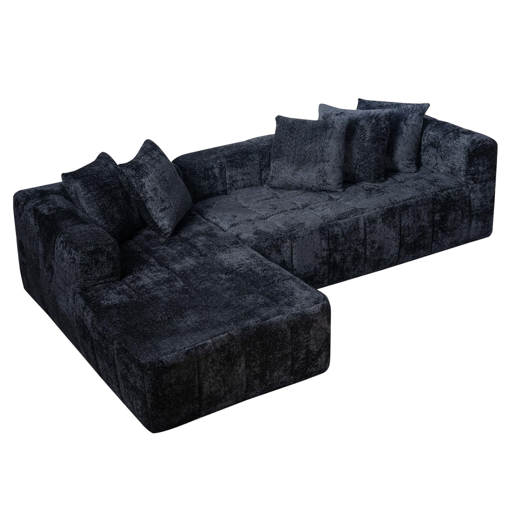 Black Left Chaise W5515S00016