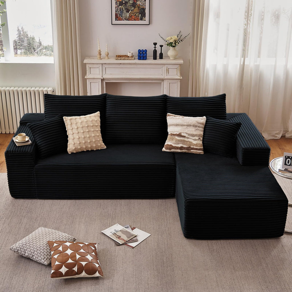 Black 107" Right Facing Chaise W2824S00025//////