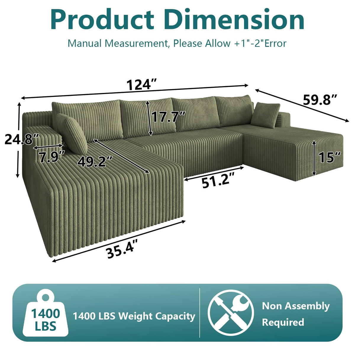 Green 124'' W5571DIY04-GreenZZ2