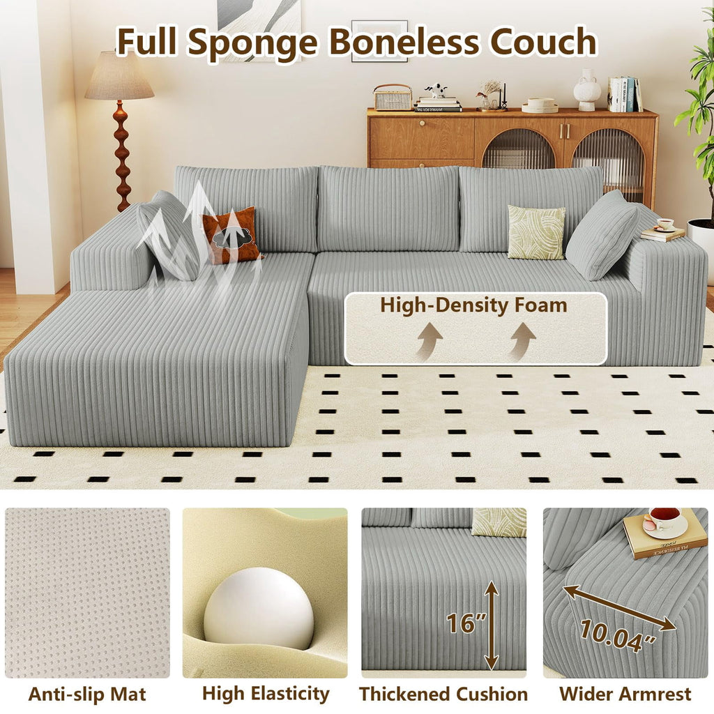 Light Gray 96" Left Facing Chaise W3315P409838/