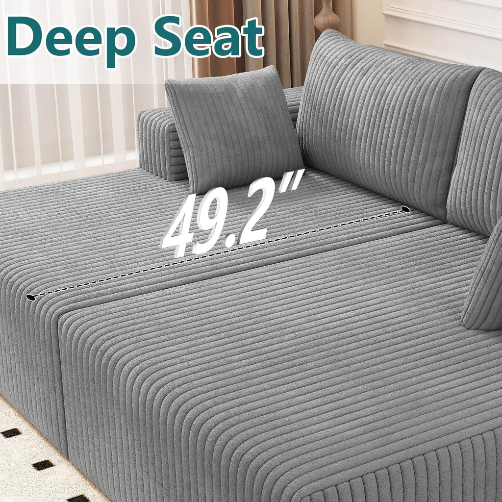 Light Gray Modern, Minimalist, Cozy, Modular Living, Contemporary W5571P450568-light gray