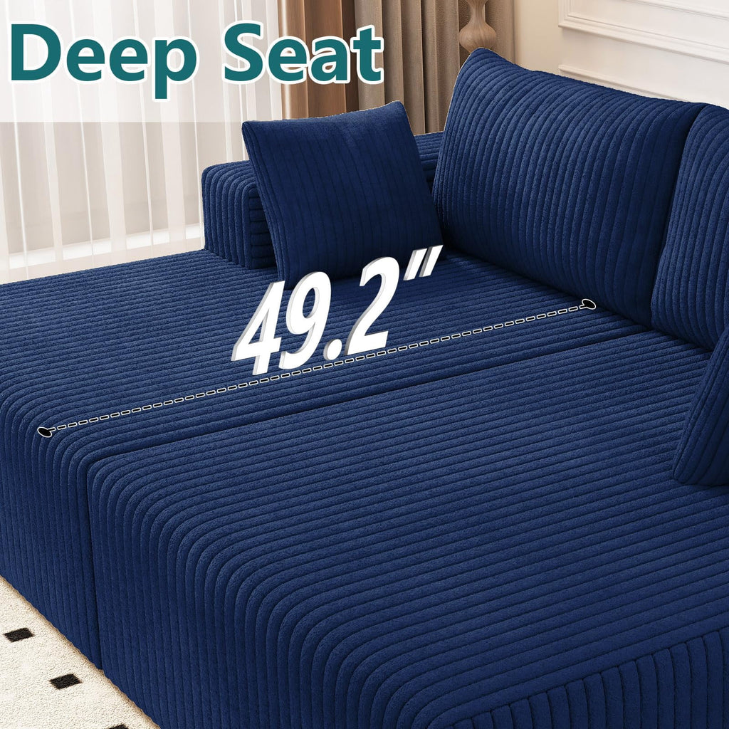 Blue Modern, Minimalist, Cozy, Modular Living, Contemporary W5571P450562-blue