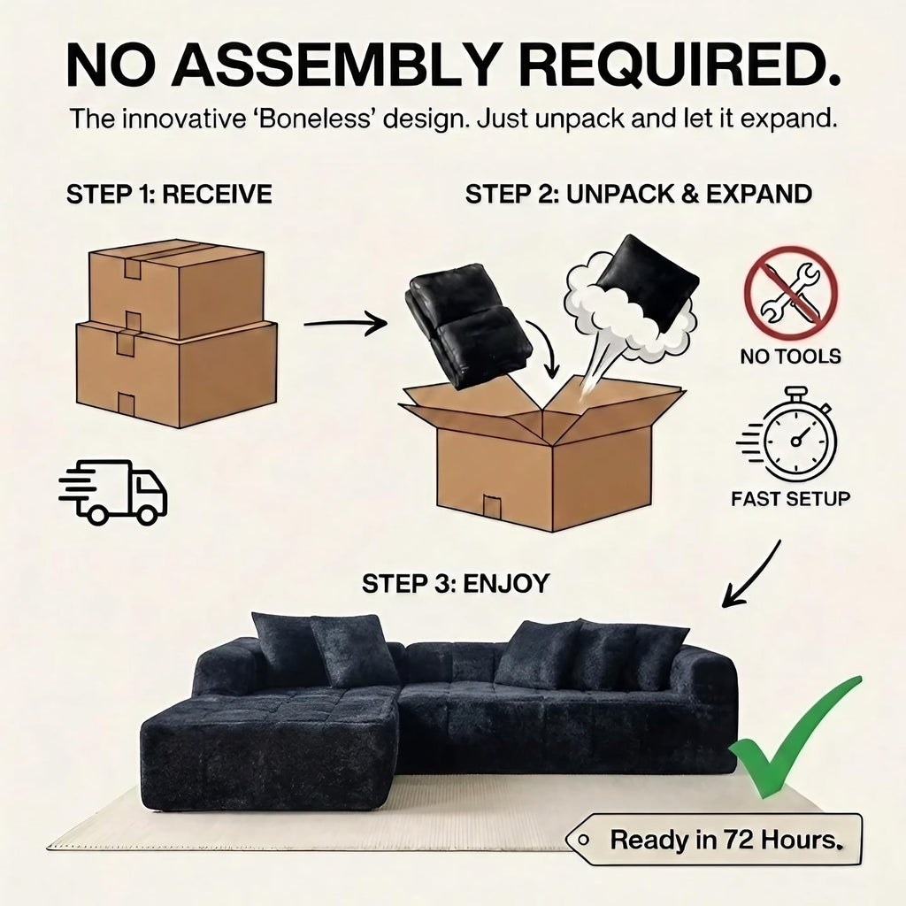 Black Left Chaise W5515S00016