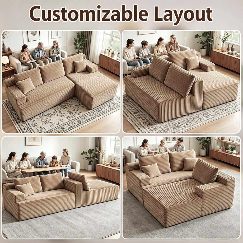 Camel Right Facing Chaise W5571P443455-