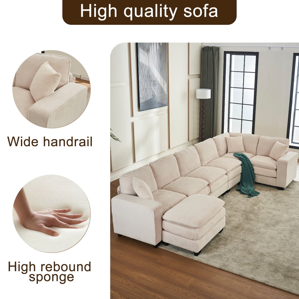 White + Corduroy + 7 Seat W2363S00039