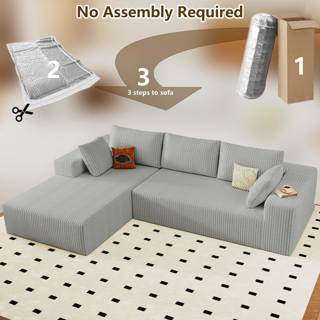Light Gray 96" Left Facing Chaise W3315P409838/